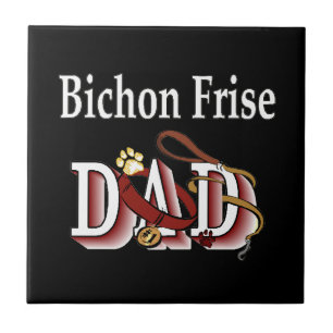 Azulejo Bichon Frise Dad
