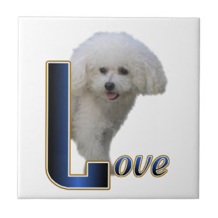 Azulejo Bichon Frise Love