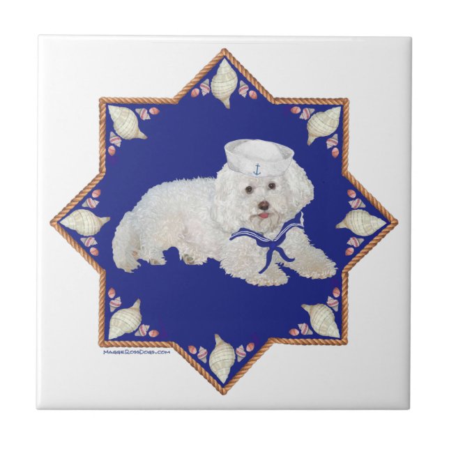 Azulejo Bichon Frise Náutico (Frente)