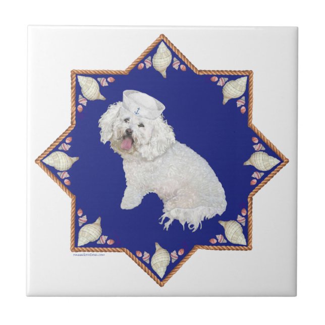 Azulejo Bichon Frise Náutico (Frente)
