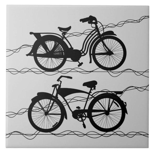 Azulejo Bicicleta Negro 1 (Frente)