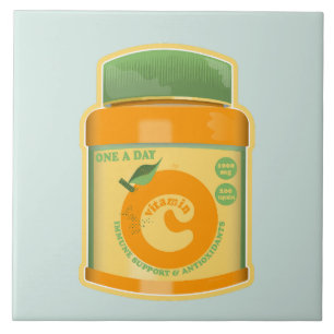 Azulejo Bienestar de la vitamina C
