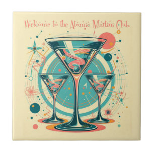 Azulejo Bienvenido al Triple Play del Club Atomic Martini