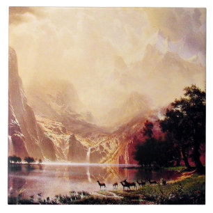 Azulejo Bierstadt - Entre la Sierra Nevada