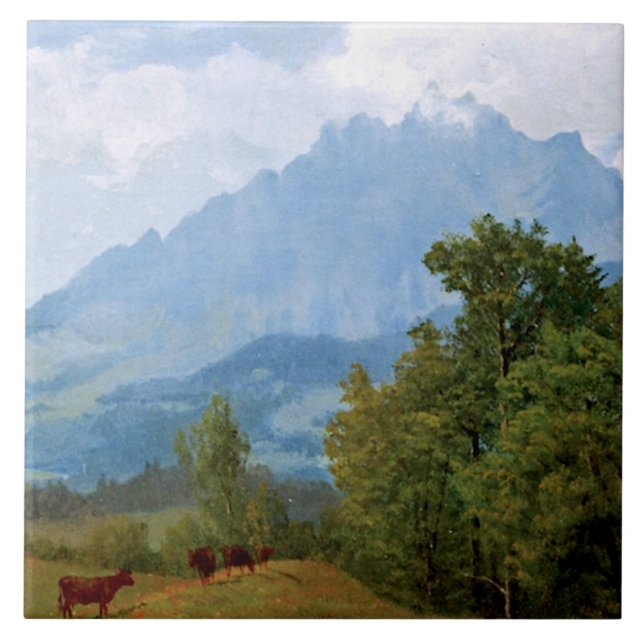 Azulejo Bierstadt - Monte Pilatus (Frente)