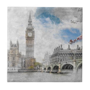 Azulejo Big Ben, Londres, Reino Unido