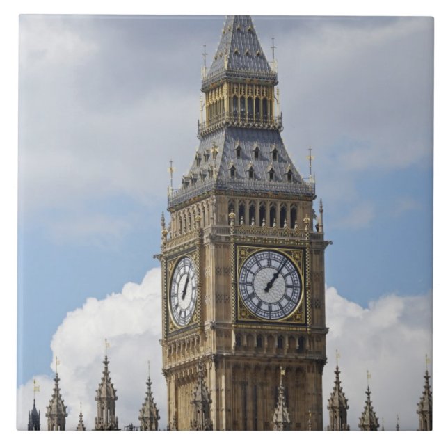 Azulejo Big Ben y Casas del Parlamento, Londres, (Frente)