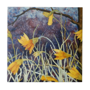 Azulejo "Big Ditch Lilly" Cocina Jardín Tile de cerámica