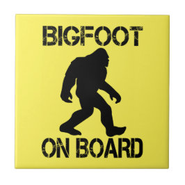 Azulejo Bigfoot a Bordo Divertido Bigfoot 