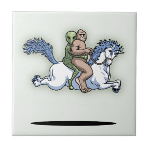 Azulejo Bigfoot, extranjero, unicornio