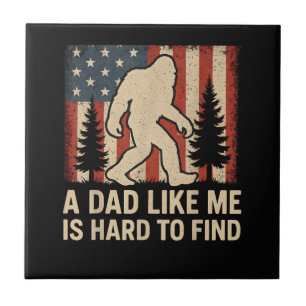 Azulejo Bigfoot Patriótico Un Papá Como Yo Es Difícil De E
