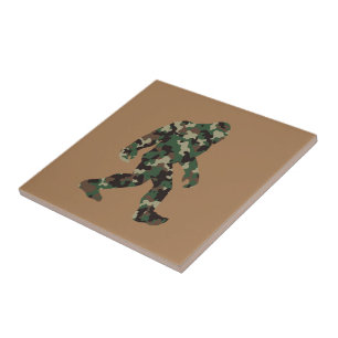 Azulejo Bigfoot Sasquatch Camuflaje