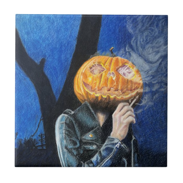 Azulejo Biker sin cabeza (Frente)