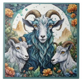 Azulejo Billy Goats Gruff
