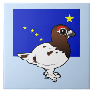 Azulejo Birdorable oficial de Alaska: Perdiz nival del