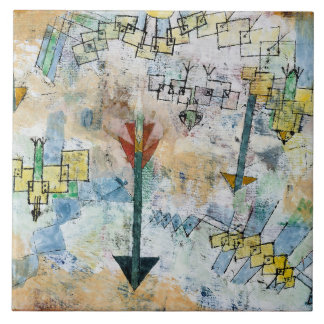 Azulejo Birds Swooping Down and Arrows