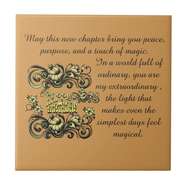 AZULEJO BIRTHDAY LOVE GIFT MOM DAD SISTER DAUGHTER BROTHER (Frente)