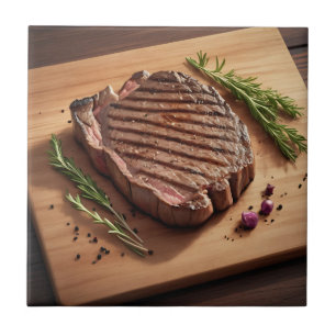 Azulejo Bistec Ribeye a la Parrilla con Romero