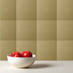 Azulejo Bizcocho de latón amarillo pálido<br><div class="desc">Diseño sencillo de color beige marrón de latón antiguo de color pastel.</div>