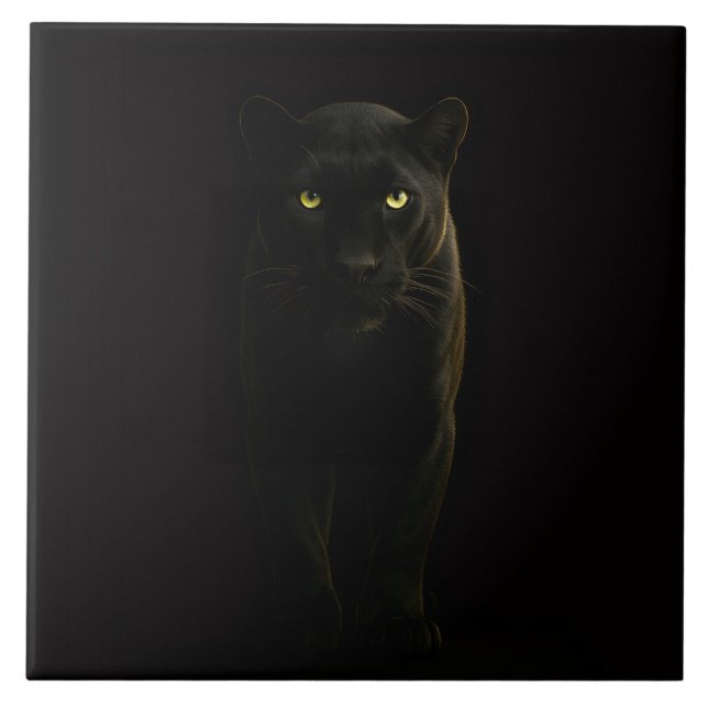Azulejo Black 4 Luxe Tile with Black Panther (Frente)