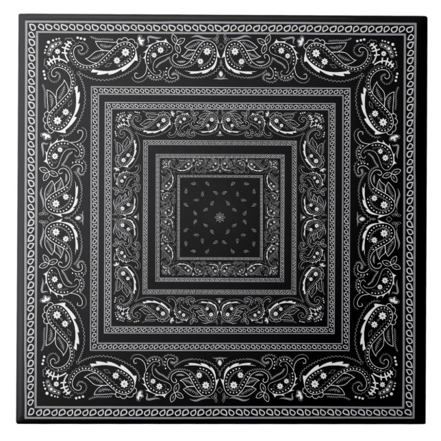 Azulejo Black Bandanarama  (Frente)