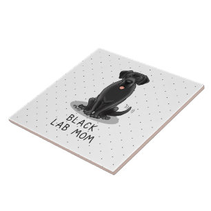 Azulejo Black Lab Mom (Labrador Retriever Mom)