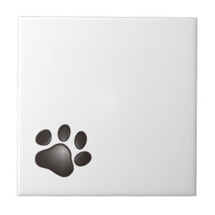 Azulejo Black Paw