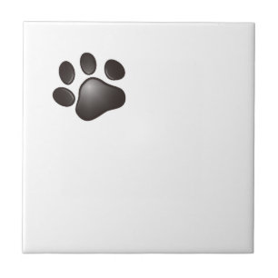 Azulejo Black Paw