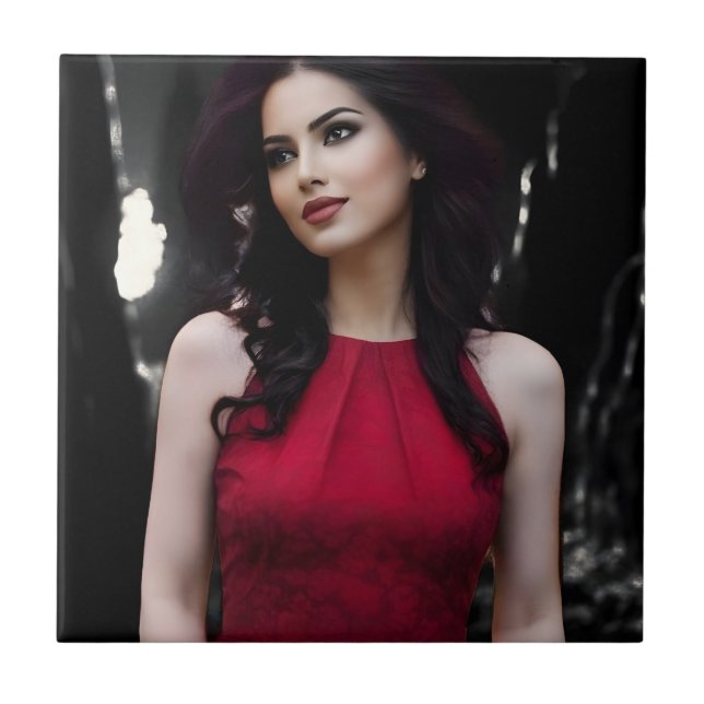 Azulejo BlackWhiteRed ceramic tile (Frente)