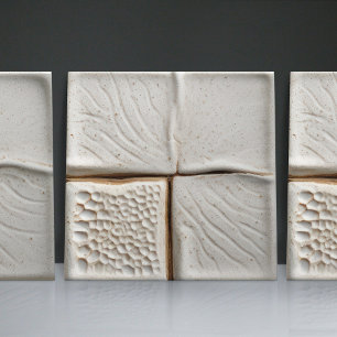 Azulejo Blanco Minimalista con Revestimiento Falso
