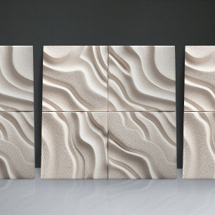 Azulejo Blanco Minimalista con Revestimiento Falso