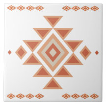 Blanco Nativo del Sudoeste y Naranja Desierto