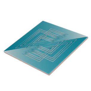 Azulejo Blanco opaco turquesa