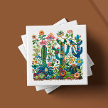 Azulejo Blogs del desierto bordean el Edén<br><div class="desc">Bienvenidos al arte de 'Blooms del Desierto Borroidered Eden', uno de los seis diseños cautivadores de cerámica de nuestra preciada colección. Cada baldosa es una representación artesanal del vibrante ecosistema del desierto, con un exuberante conjunto de cactus, flores y fauna representada en un caleidoscopio de colores ricos y táctiles. La...</div>
