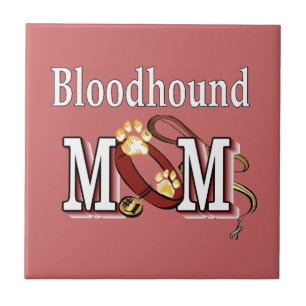 Azulejo Bloodhound Dog MOM