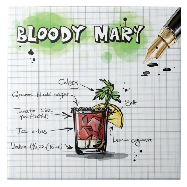 Azulejo Bloody Mary (Frente)