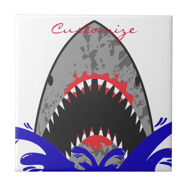 Azulejo Bloody Shark Jaws Thunder_Cove (Frente)