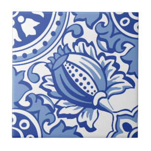 Azulejo Bloom Pomegranate