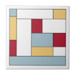 Azulejo Bloque de color del rojo amarillo azul del medio s<br><div class="desc">Esta fabulosa cerámica moderna de mediados de siglo presenta bloques rectangulares de color azul claro,  amarillo,  rojo,  blanco y negro. ¡Añade un poco de diversión a tu proyecto de azulejos!</div>