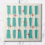 Azulejo Bloques Atómicos Modernos de Mediados del Siglo Ve<br><div class="desc">Diseño moderno de la Edad Atómica a mediados del siglo. Diseño divertido y audaz con bloques divertidos y coloridos,  y estrellas. Perfecto para los amantes del retro y del estilo vintage.</div>