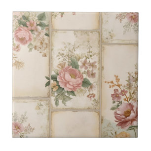Azulejo Bloques Florales Vintage