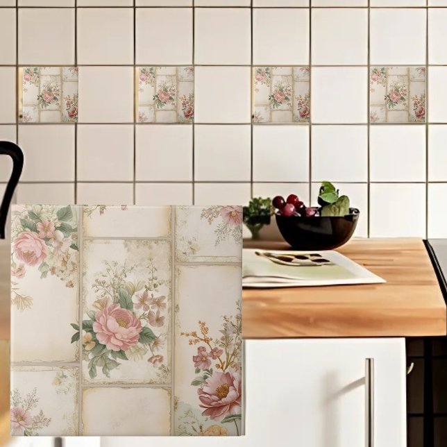 Azulejo Bloques Florales Vintage (Subido por el creador)