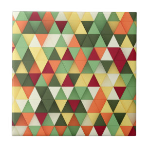 Azulejo Bloques triangulares 3D vibrantes