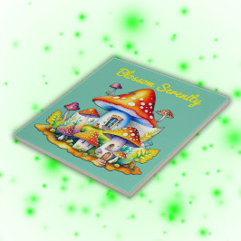 Azulejo Blossom Serenity Cottagecore Mushroomcore |