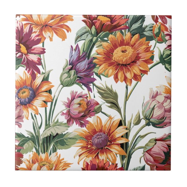 Azulejo Blossom Vintage Tile Cerámico (Frente)