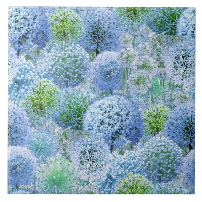 Azulejo Blue Alliums (Frente)
