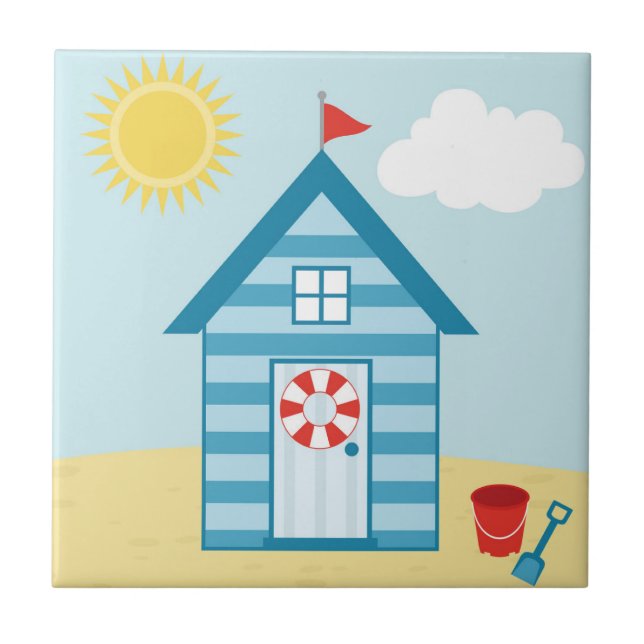 Azulejo Blue Beach Hut (Frente)