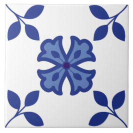 Azulejo Blue Blossom Elegance Tile