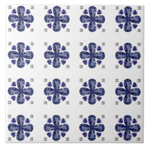 Azulejo Blue Clover