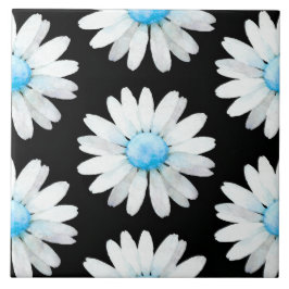 Azulejo Blue Dotted Daisy's